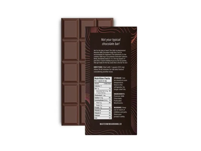 Buy MasterMind Milk Mushroom Chocolate Bars - Image 2