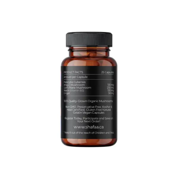 Shafaa Evolve Magic Mushroom Microdosing Cognition Capsules - Image 4